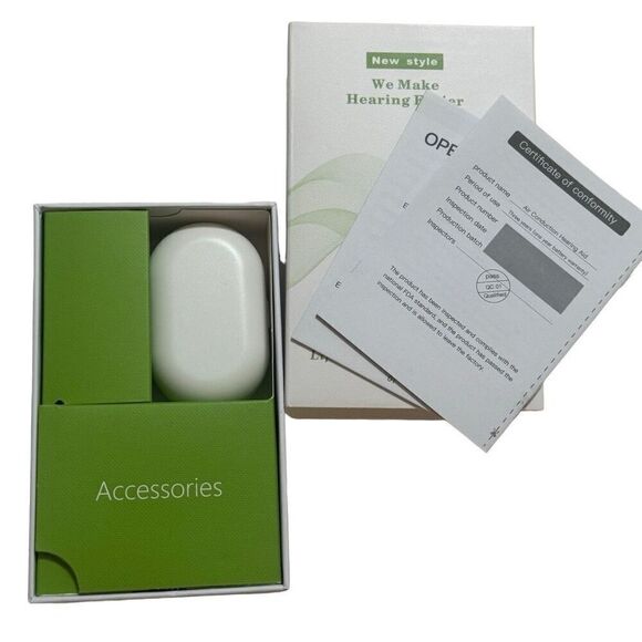 Pair Mini In-Ear Hearing Amplifiers Rechargeable Voice Amplifiers Adjustable New - Picture 4 of 6